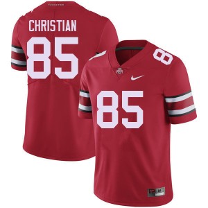 Men Bennett Christian Red Ohio State Buckeyes #85 Football Embroidery Jersey 514457-801