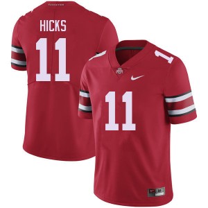 Men C.J. Hicks Red Ohio State Buckeyes #11 Football Limited Jersey 429709-258