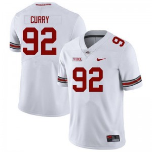 Men Caden Curry White Ohio State Buckeyes #92 Football 2025 Jersey 697840-944