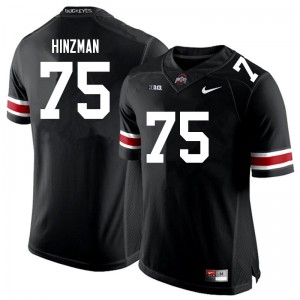 Men Carson Hinzman Black Ohio State Buckeyes #75 Football Alumni Jersey 188941-727