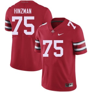 Men Carson Hinzman Red Ohio State Buckeyes #75 Football High School Jersey 522251-675