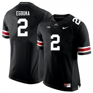 Men Emeka Egbuka Black Ohio State Buckeyes #2 Football 2025-26 Jersey 477426-803