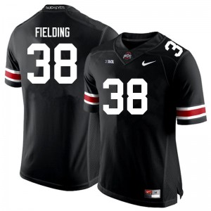 Men Jayden Fielding Black Ohio State Buckeyes #38 Football NCAA Jersey 487143-335