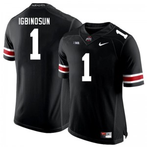 Men Davison Igbinosun Black Ohio State Buckeyes #1 Football Official Jersey 307579-979