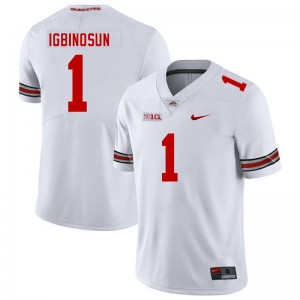 Men Davison Igbinosun White Ohio State Buckeyes #1 Football Alumni Jersey 618899-381