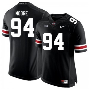 Men Jason Moore Black Ohio State Buckeyes #94 Football Game Jersey 879959-293
