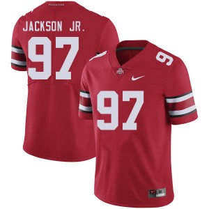 Men Kenyatta Jackson Jr. Red Ohio State Buckeyes #97 Football Replica Jersey 791543-907