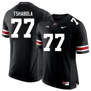 Men Tegra Tshabola Black Ohio State Buckeyes #77 Football Stitched Jersey 500512-350