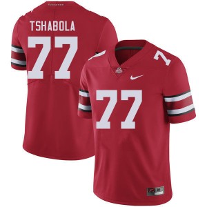 Men Tegra Tshabola Red Ohio State Buckeyes #77 Football High School Jersey 775369-861