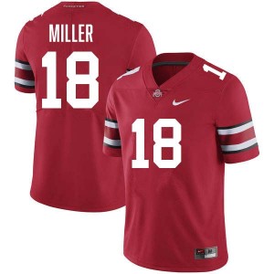 Men Bodpegn Miller Red Ohio State Buckeyes #18 Football 2025-26 Jersey 580665-432