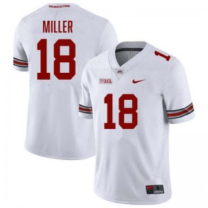 Men Bodpegn Miller White Ohio State Buckeyes #18 Football High School Jersey 282246-870