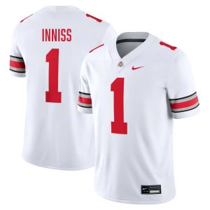 Men Brandon Inniss White Ohio State Buckeyes #1 Football 2025-26 Jersey 585551-285