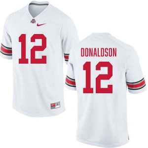 Men CJ Donaldson White Ohio State Buckeyes #12 Football University Jersey 637966-239