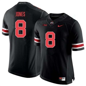 Men De'Zie Jones Blackout Ohio State Buckeyes #8 Football Game Jersey 720089-844