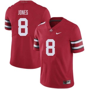 Men De'Zie Jones Red Ohio State Buckeyes #8 Football 2025 Jersey 756024-284