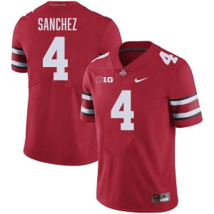 Men Devin Sanchez Red Ohio State Buckeyes #4 Football Official Jersey 952277-168