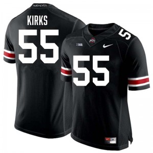 Men Dominic Kirks Black Ohio State Buckeyes #55 Football 2025 Jersey 840457-539
