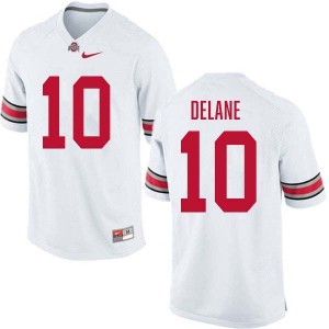 Men Faheem Delane White Ohio State Buckeyes #10 Football Embroidery Jersey 721081-651