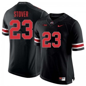 Men Garrett Stover Blackout Ohio State Buckeyes #23 Football 2025-26 Jersey 995892-510