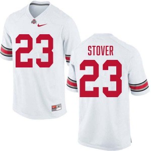 Men Garrett Stover White Ohio State Buckeyes #23 Football Embroidery Jersey 155620-754