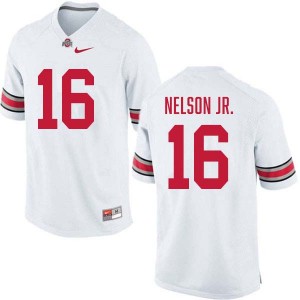 Men Keenan Nelson Jr. White Ohio State Buckeyes #16 Football NCAA Jersey 216110-920