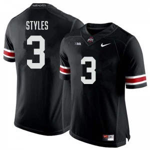 Men Lorenzo Styles Jr. Black Ohio State Buckeyes #3 Football Player Jersey 328265-434