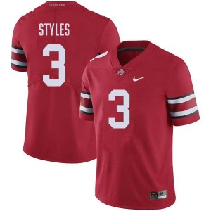 Men Lorenzo Styles Jr. Red Ohio State Buckeyes #3 Football Player Jersey 998951-952