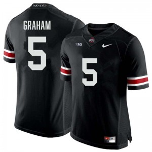 Men Mylan Graham Black Ohio State Buckeyes #5 Football 2025 Jersey 776137-615