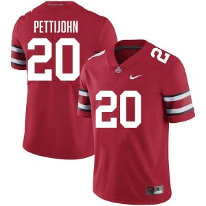 Men Riley Pettijohn Red Ohio State Buckeyes #20 Football 2025 Jersey 254299-128