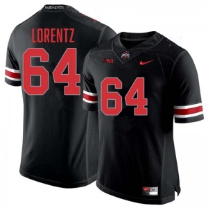 Men Simon Lorentz Blackout Ohio State Buckeyes #64 Football High School Jersey 411878-480