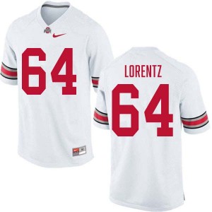 Men Simon Lorentz White Ohio State Buckeyes #64 Football Replica Jersey 442074-323