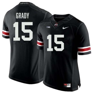 Men Zion Grady Black Ohio State Buckeyes #15 Football Stitched Jersey 454677-717