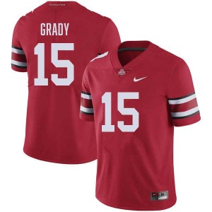Men Zion Grady Red Ohio State Buckeyes #15 Football Alumni Jersey 359686-921