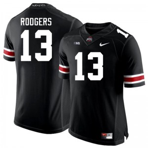 Men Bryson Rodgers Black Ohio State Buckeyes #13 Football Game Jersey 873699-876