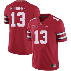 Men Bryson Rodgers Red Ohio State Buckeyes #13 Football Alumni Jersey 670457-639