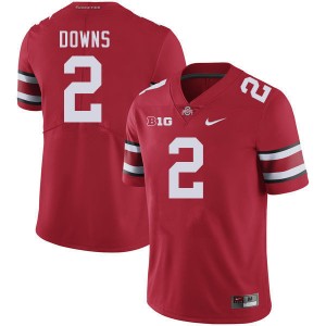 Men Caleb Downs Red Ohio State Buckeyes #2 Football 2025 Jersey 116008-688