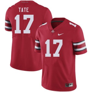 Men Carnell Tate Red Ohio State Buckeyes #17 Football Limited Jersey 252008-415