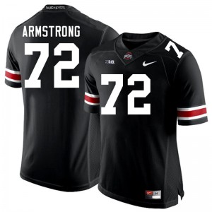 Men Deontae Armstrong Black Ohio State Buckeyes #72 Football University Jersey 844723-246