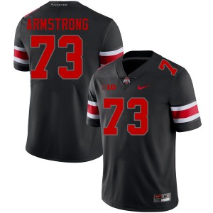 Men Devontae Armstrong Blackout Ohio State Buckeyes #73 Football 2025 Jersey 301266-574