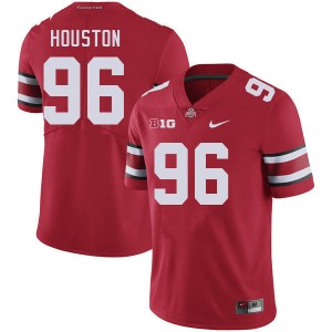 Men Eddrick Houston Red Ohio State Buckeyes #96 Football High School Jersey 899777-546