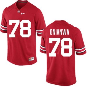 Men Ethan Onianwa Red Ohio State Buckeyes #78 Football Limited Jersey 276629-614