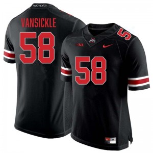 Men Gabe VanSickle Blackout Ohio State Buckeyes #58 Football Limited Jersey 982290-539
