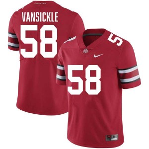 Men Gabe VanSickle Red Ohio State Buckeyes #58 Football 2025 Jersey 473860-392