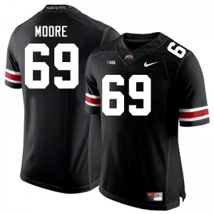 Men Ian Moore Black Ohio State Buckeyes #69 Football Replica Jersey 729545-211