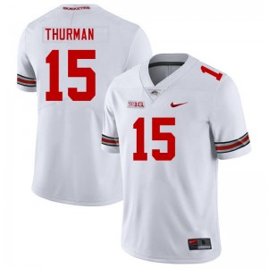 Men Jelani Thurman White Ohio State Buckeyes #15 Football Alumni Jersey 603131-375