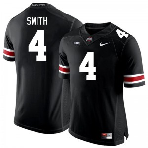 Men Jeremiah Smith Black Ohio State Buckeyes #4 Football Embroidery Jersey 525407-867