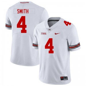Men Jeremiah Smith White Ohio State Buckeyes #4 Football Official Jersey 734565-771