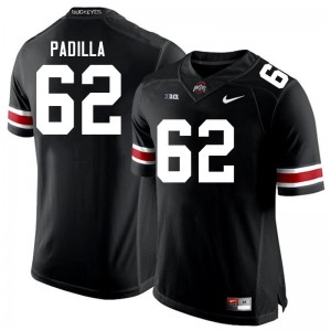 Men Joshua Padilla Black Ohio State Buckeyes #62 Football Alumni Jersey 480571-917