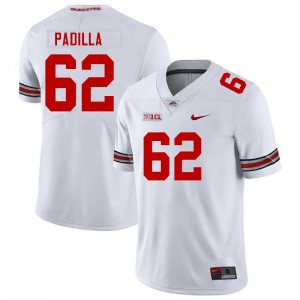 Men Joshua Padilla White Ohio State Buckeyes #62 Football 2025-26 Jersey 719874-534