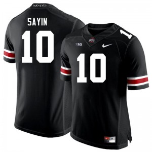 Men Julian Sayin Black Ohio State Buckeyes #10 Football Limited Jersey 264225-298